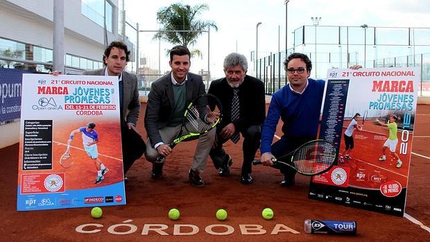 Presentación esta mañana del RTP Tour Marca Jóvenes Promesas de tenis cadete