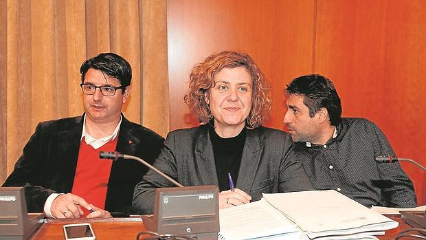 García, Doblas y Del Castillo en un pleno municipal