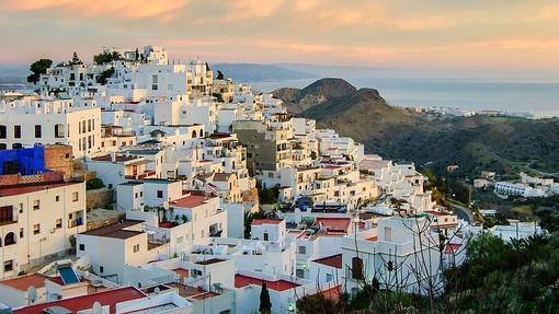 Vista panorámica de Mojácar, en Almería