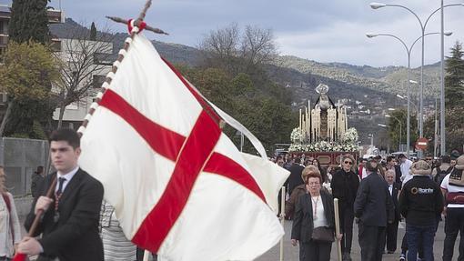 Cortejo de la hermandad de las Lágrimas