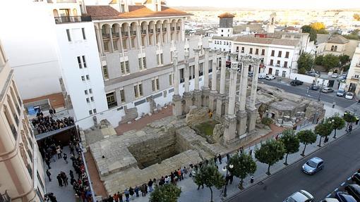 Vista aérea del Templo Romano