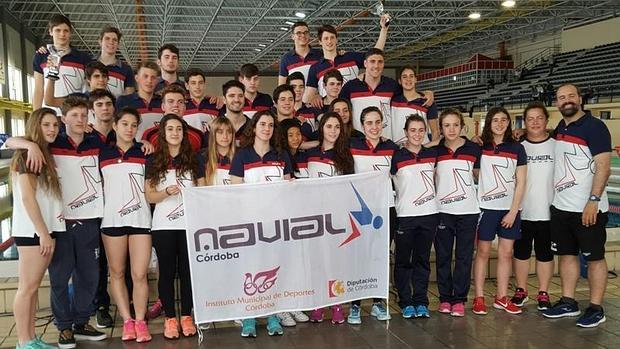 Equipo del Navial que ha sido tercero en el Campeonato de Andalucía