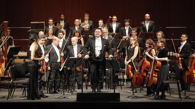 La Orquesta de Córdoba, durante un concierto de esta temporada