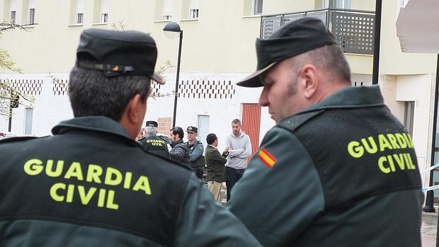 La Guardia Civil, esta mañana en el lugar de los hechos