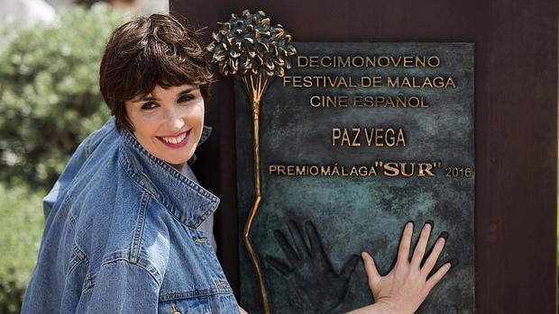 La actriz Paz Vega recibe el Premio Premio Málaga-Sur