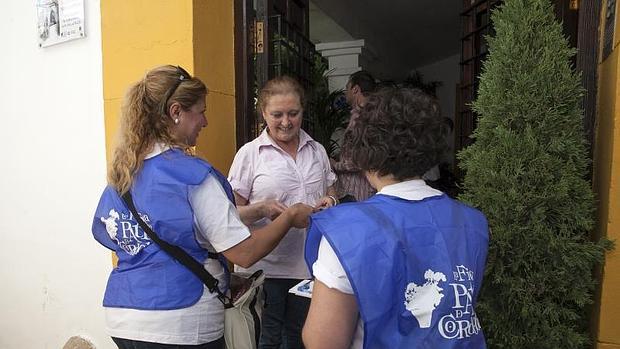 Personal de apoyo municipal en una casa en concurso, el año pasado