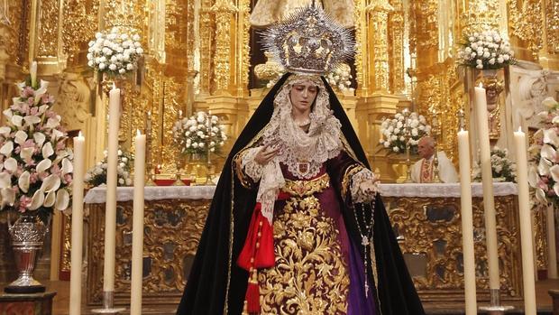 La Virgen de la Quinta Angustia, en la iglesia de la Merced