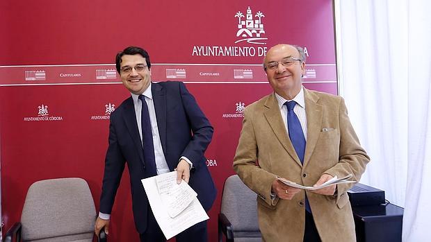 José María Bellido y Luis Martín, en rueda de prensa