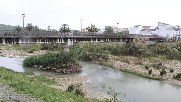 Pasarela peatonal sobre el Guadajoz a su paso por Castro del Río