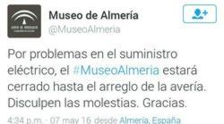 La Junta cede el Museo de Almería para un libro y luego aduce problemas con la luz