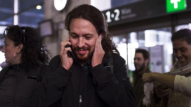 Pablo Iglesias, este viernes a su llegada a Córdoba