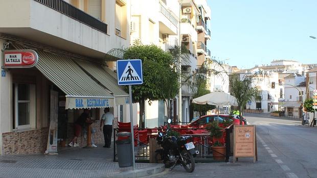 Terraza en una de las calles de Baena