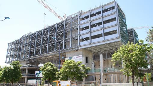 El edificio Centrius, durante sus obras