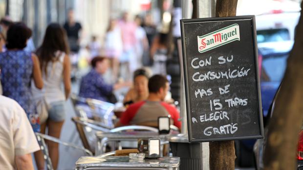 Terraza de un bar en la capital cordobesa