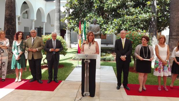 Susana Díaz ha pronunciado un discurso durante el homenaje a Blas Infante