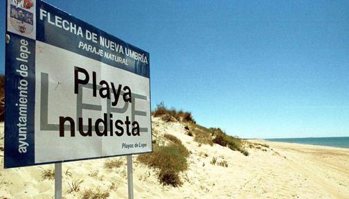 Playa naturista de Huelva