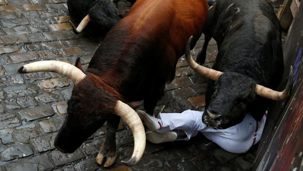 Un joven de Huelva, herido con traumatismo craneal en el séptimo encierro de San Fermín