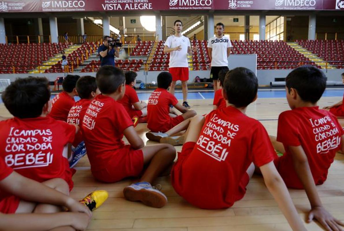 Bebé y Andresito, en el Campus Ciudad de Córdoba