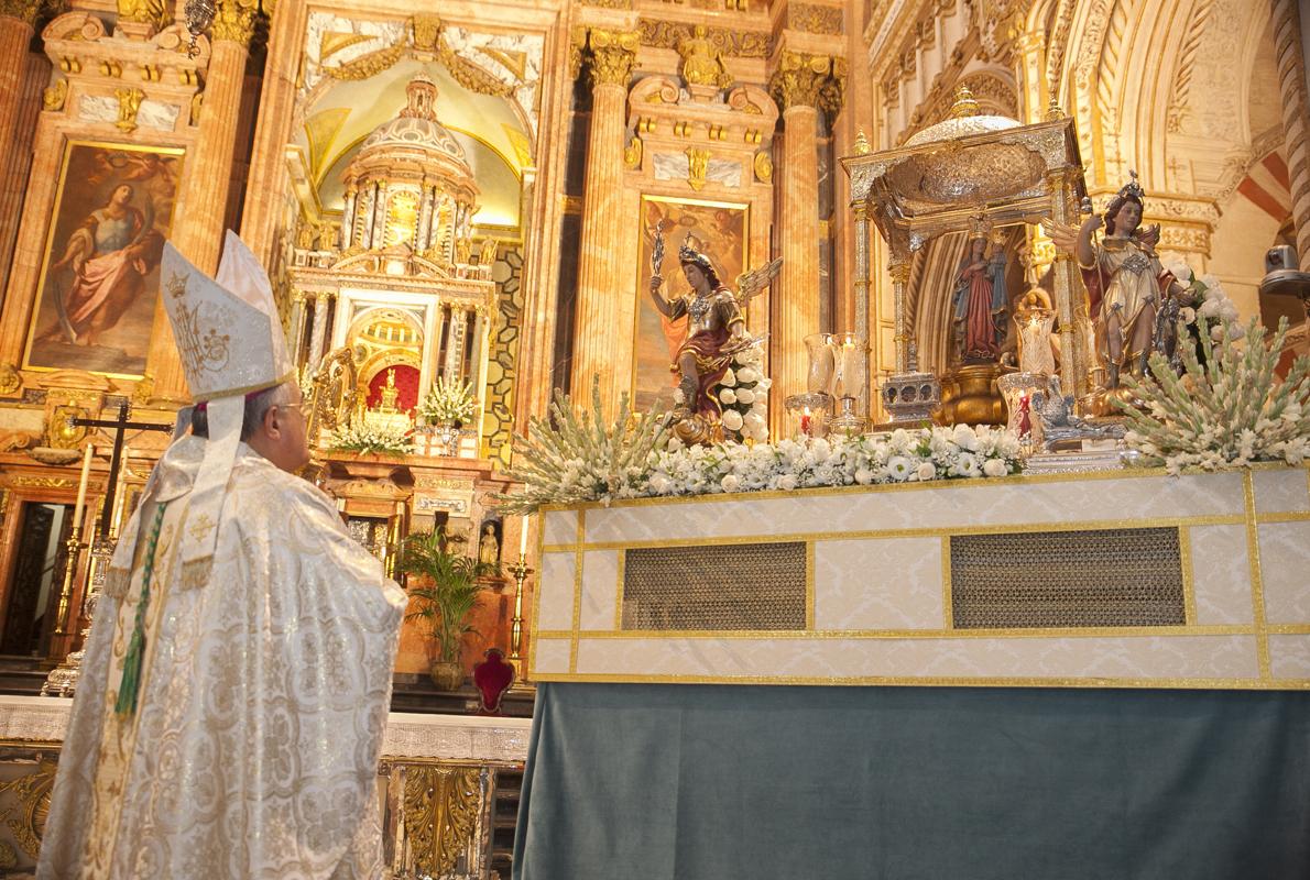 La Virgen de la Fuensanta en su paso procesional el pasado año