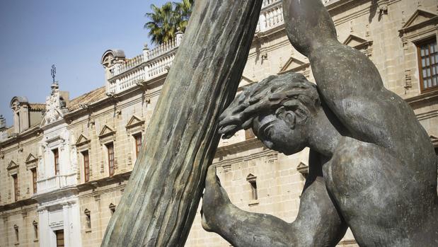 Toreros en la visita que realizaron en 2004 al Parlamento andaluz para pedir el respaldo a la Fiesta