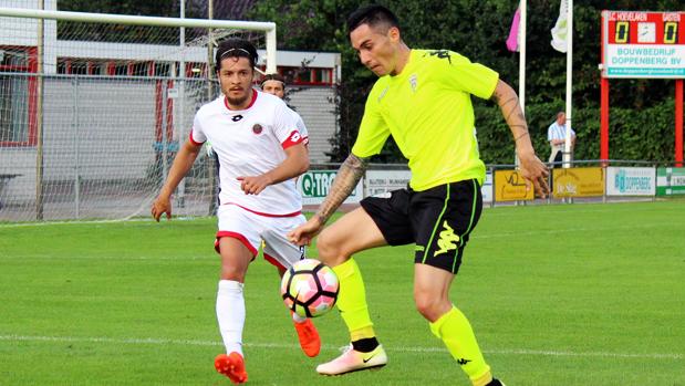 El Córdoba CF, durante un partido de esta pretemporada en Holanda