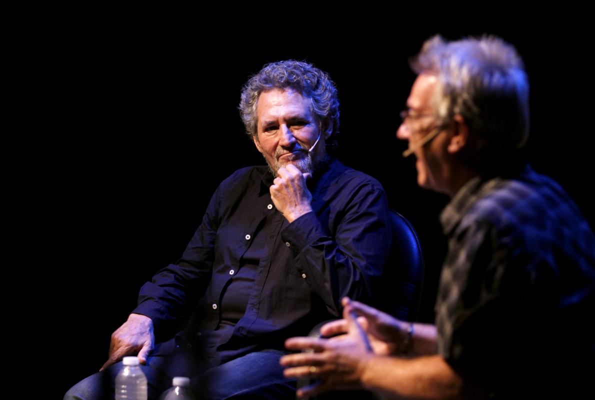 Miguel Ríos charla con Ramón Medina en la edición de Cosmopoética del año pasado