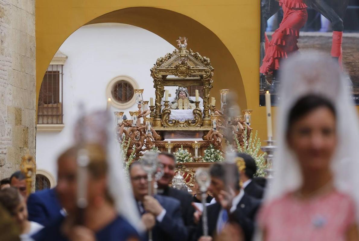 Procesión de la Virgen del Tránsito ayer en Córdoba