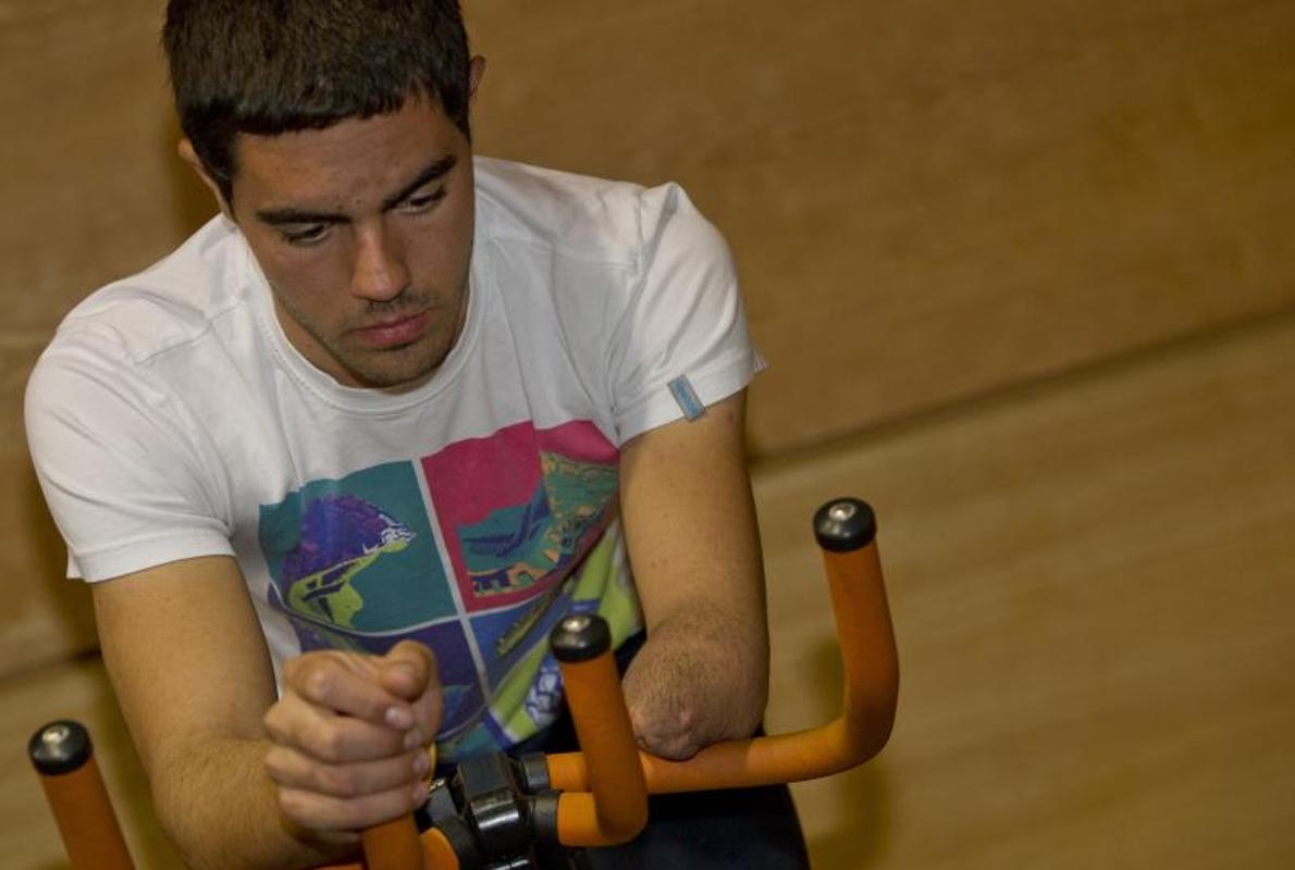 Cabello, en un entrenamiento