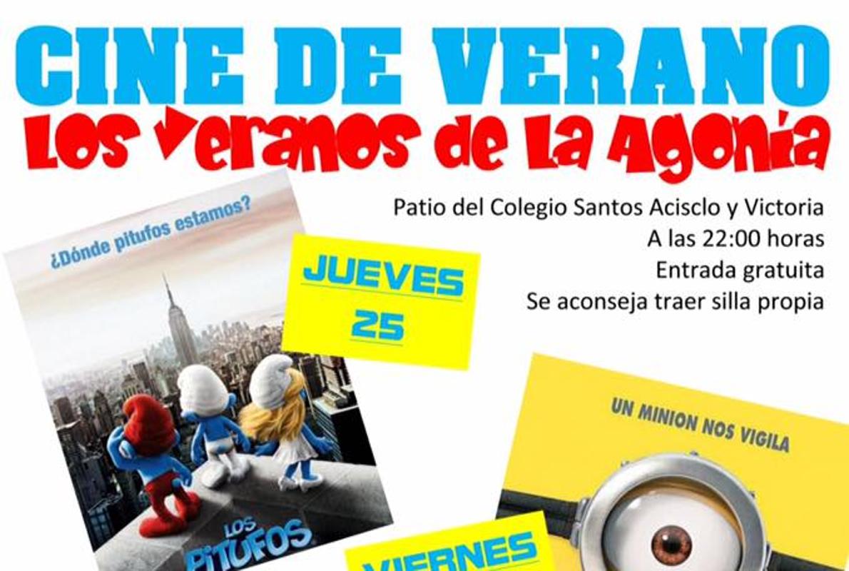 Cartel del cine de verano de la hermandad de la Agonía