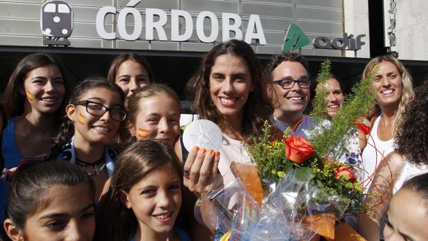 Lourdes Mohedano, a su llegada a Córdoba