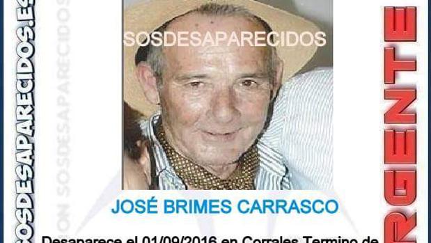 Detalle del cartél de Búsqueda de José Brimes Carrasco