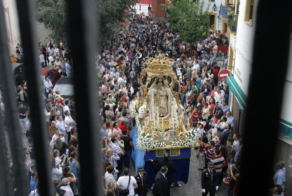 Nuestra Señora del Socorro, durante su procesión