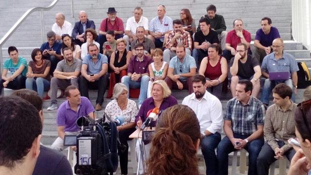 Representantes orgánicos e institucionales de Podemos han presentado la iniciativa «Andalucía Plaza a Plaza»