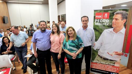 Acto de apoyo a la candidatura de Pedro Sánchez