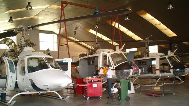 Hangar para helicópteros del grupo Faasa