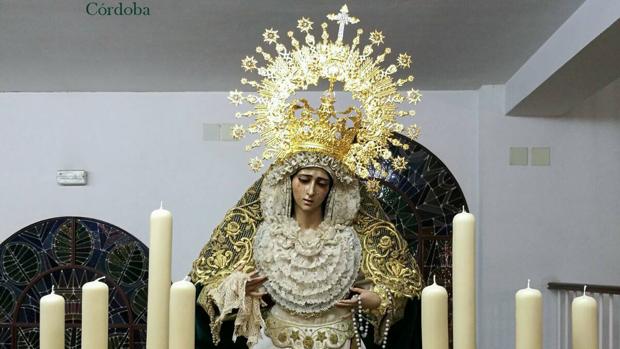 María Santísima de la O, preparada para su salida procesional