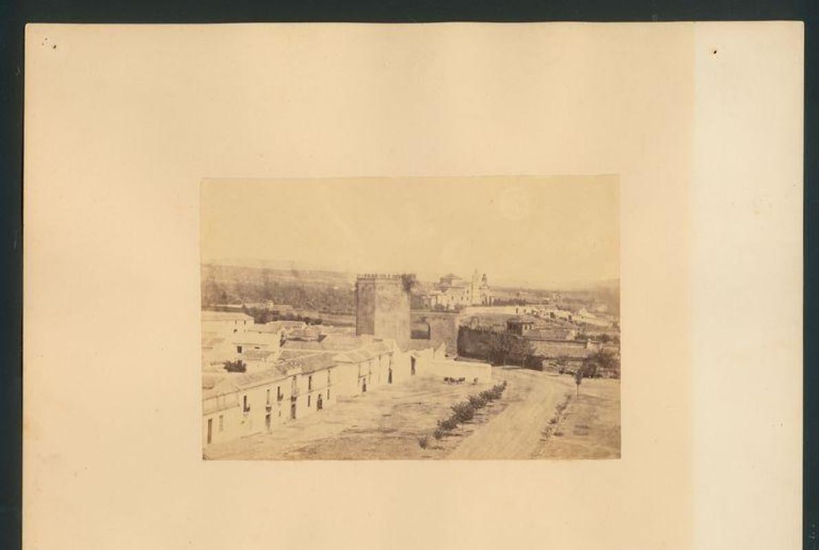 La torre, en 1862, con la higuera visible a la derecha