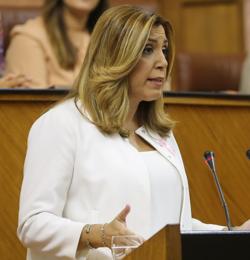 Susana Díaz, en el Parlamento