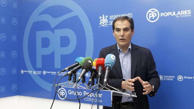 José Antonio Nieto, durante una comparecencia en la sede del PP