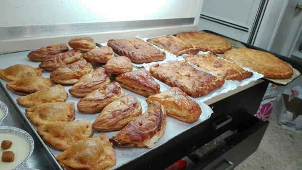 Surtido de empanadas de la pastelería Cañadú