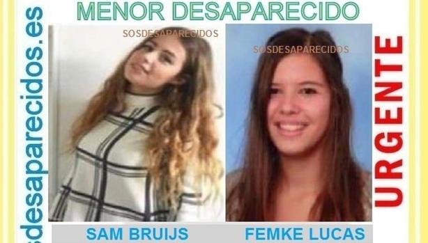 Las menores desaparecidas Sam Bruijis y Femke Lucas