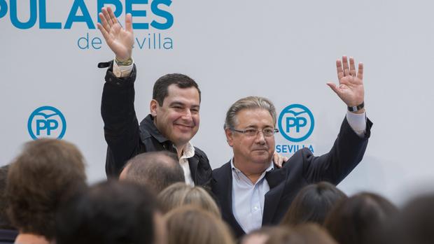 Juanma Moreno y Juan Ignacio Zoido, en la Escuela de Otoño del PP