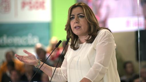 Susana Díaz, durante su intervención en el acto celebrado este viernes en Jaén