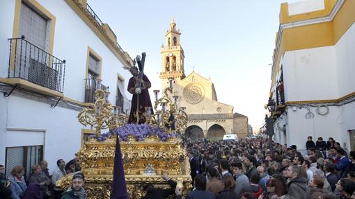 El Señor del Calvario, poco después de salir