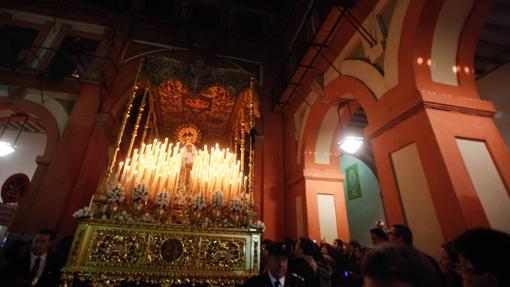 La Virgen de las Lágrimas, en la Corredera