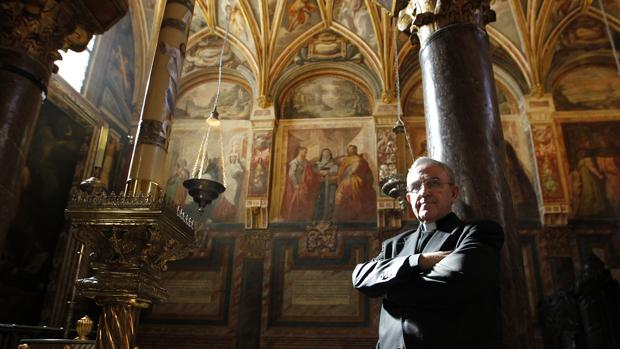 Manuel Pérez Moya, en la parroquia del Sagrario de la Catedral