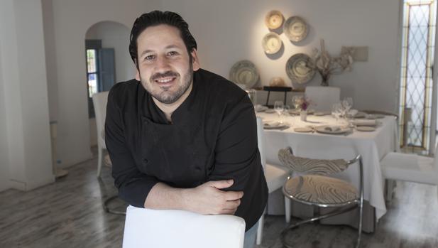 José María González Blanco, en su restaurante Blanco Enea