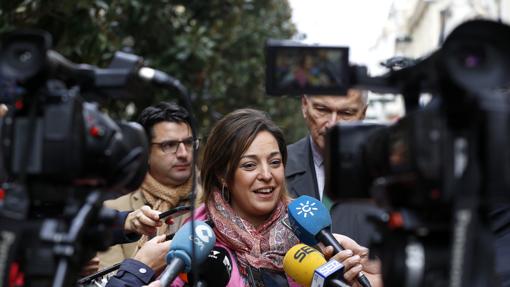 La alcaldesa, Isabel Ambrosio (PSOE)