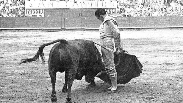 Manuel Rodríguez Sánchez «Manolete», durante una corrida de toros