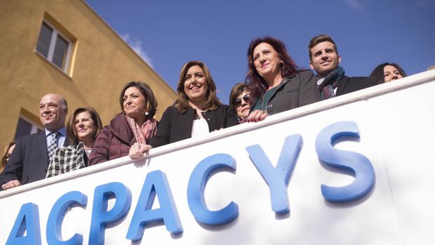 Susana Díaz, en la mañana de este viernes en Córdoba